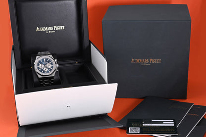 Audemars Piguet Royal Oak Chronograph 41mm - Full Set - Blue Dial