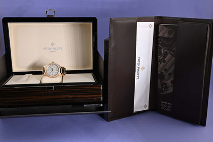 Patek Philippe Twenty~4 - Rose Gold - Silvery Satin-Finished Dial - Full Set