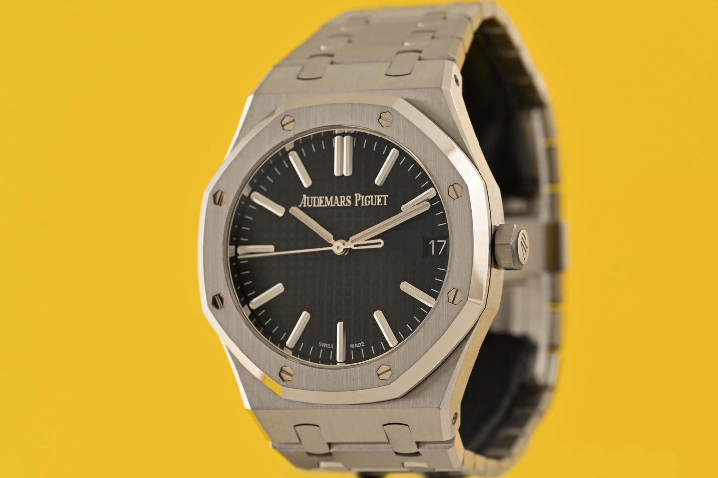 Audemars Piguet Royal Oak - Black Dial - 15510ST Anniversary - Full Set