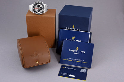 Breitling Chronomat B01 42 - Silver Dial - Full Set