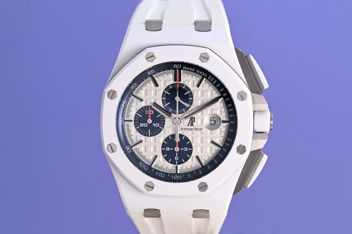 Audemars Piguet Royal Oak Offshore Chronograph White Ceramic - Full Set