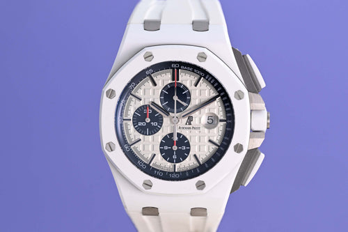 Audemars Piguet Royal Oak Offshore Chronograph White Ceramic - Full Set