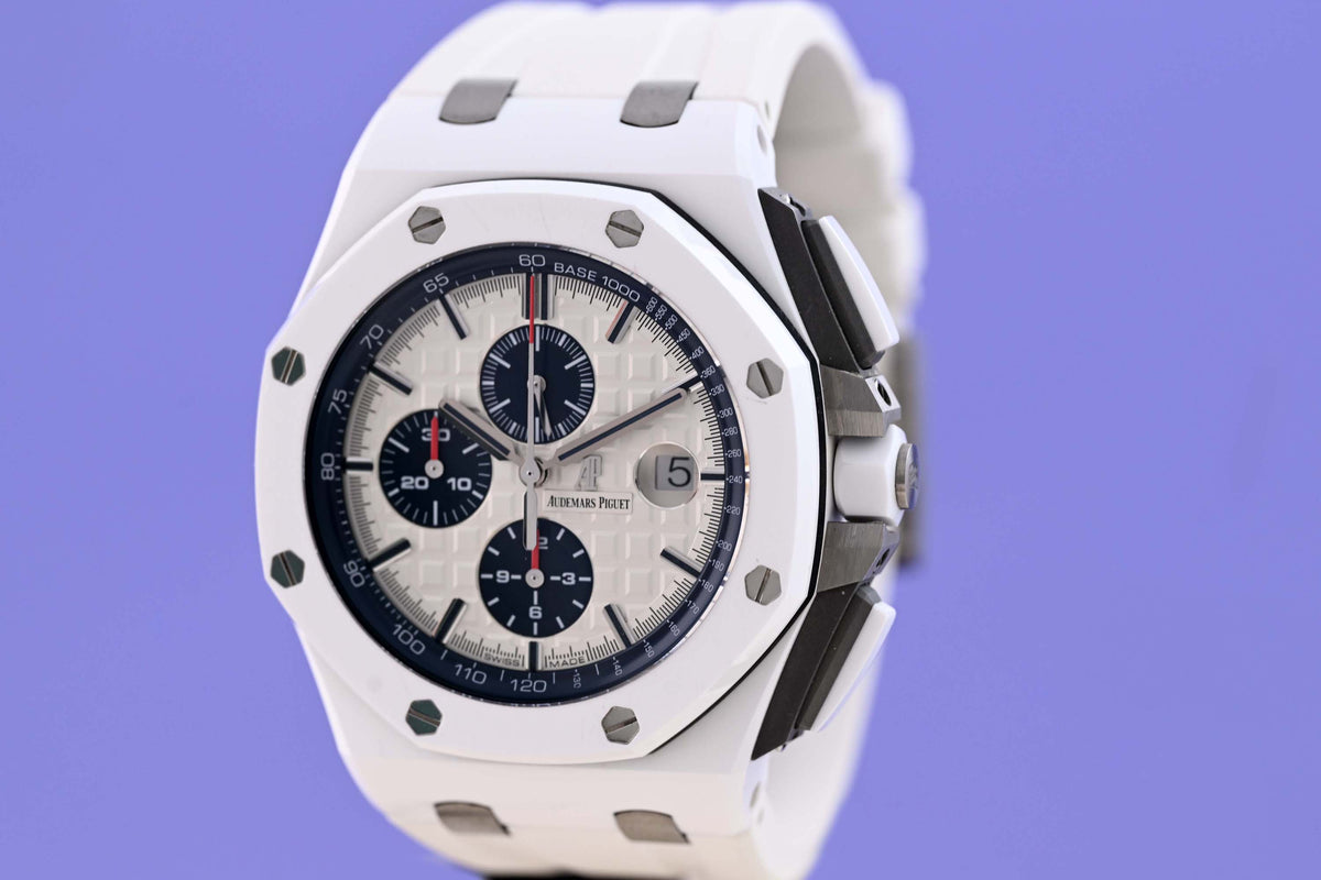 Audemars Piguet Royal Oak Offshore Chronograph White Ceramic - Full Set