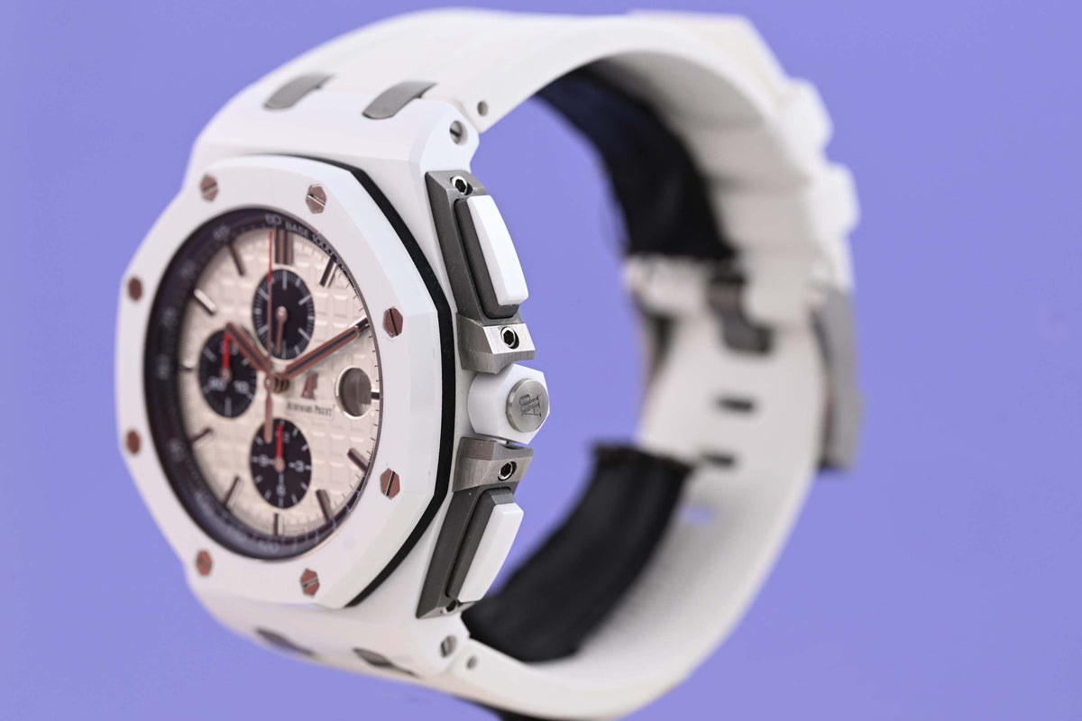 Audemars Piguet Royal Oak Offshore Chronograph White Ceramic - Full Set
