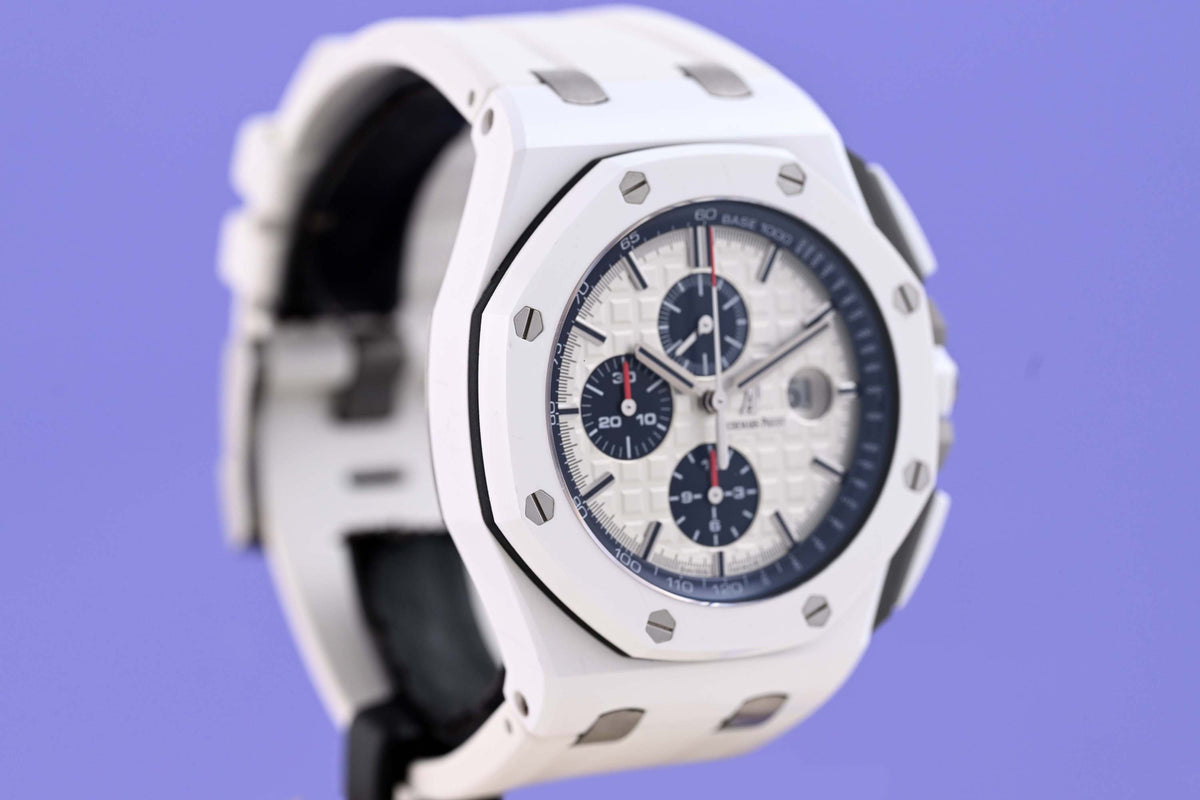 Audemars Piguet Royal Oak Offshore Chronograph White Ceramic - Full Set