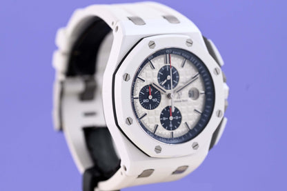 Audemars Piguet Royal Oak Offshore Chronograph White Ceramic - Full Set