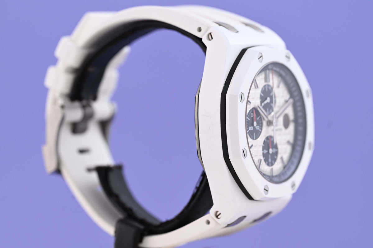 Audemars Piguet Royal Oak Offshore Chronograph White Ceramic - Full Set