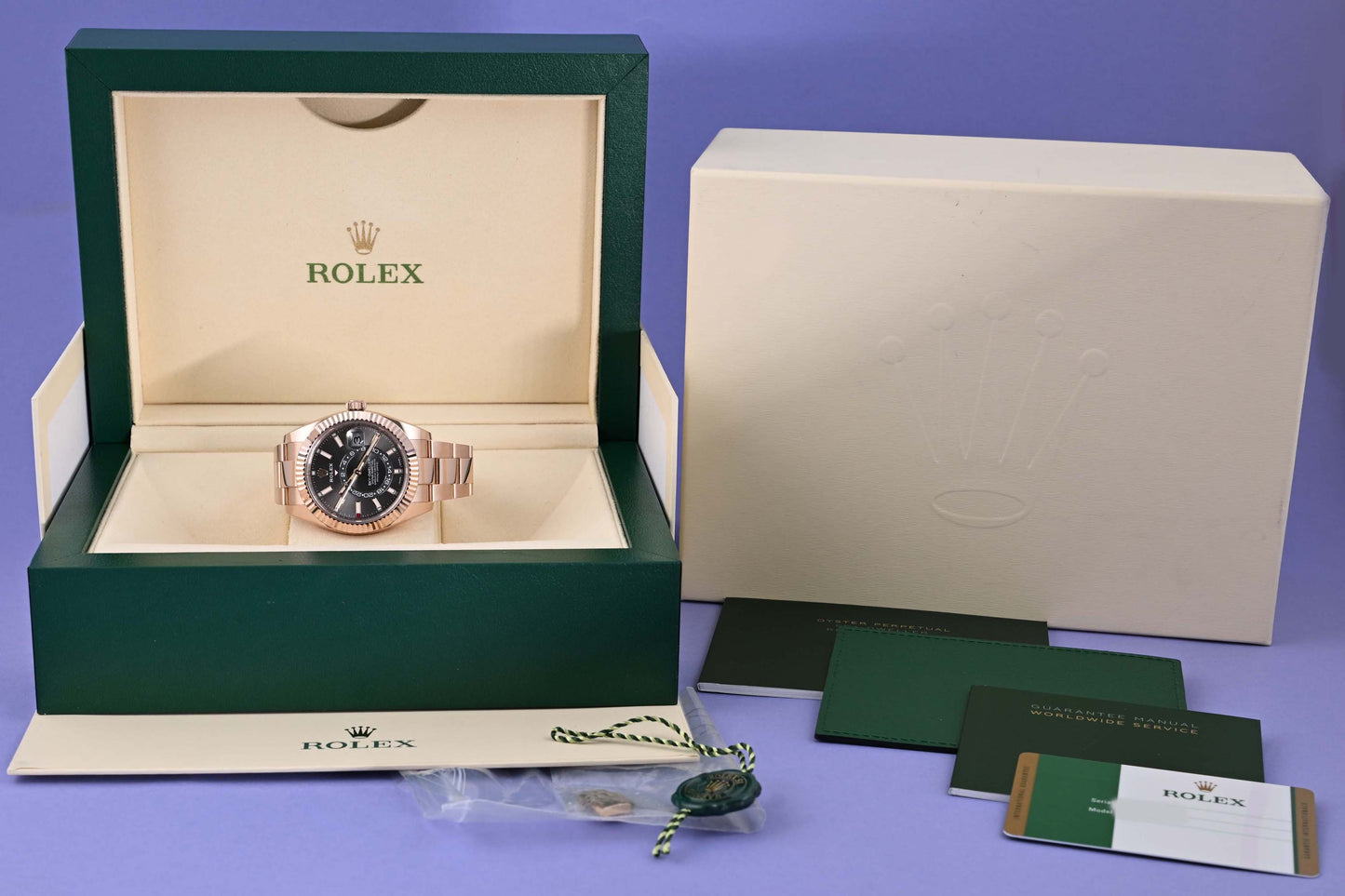 Rolex Sky-Dweller 326935 - Rose Gold - Rhodium Dial - Full Set - LC100