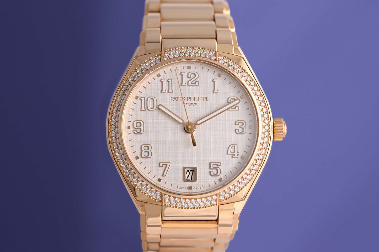 Patek Philippe Twenty~4 - Rose Gold - Silvery Satin-Finished Dial - Full Set