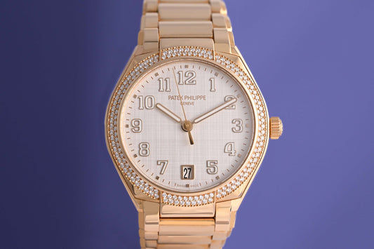 Patek Philippe Twenty~4 - Rose Gold - Silvery Satin-Finished Dial - Full Set