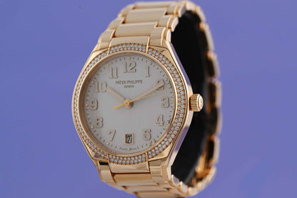 Patek Philippe Twenty~4 - Rose Gold - Silvery Satin-Finished Dial - Full Set