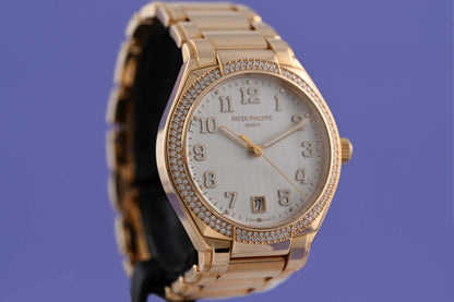 Patek Philippe Twenty~4 - Rose Gold - Silvery Satin-Finished Dial - Full Set