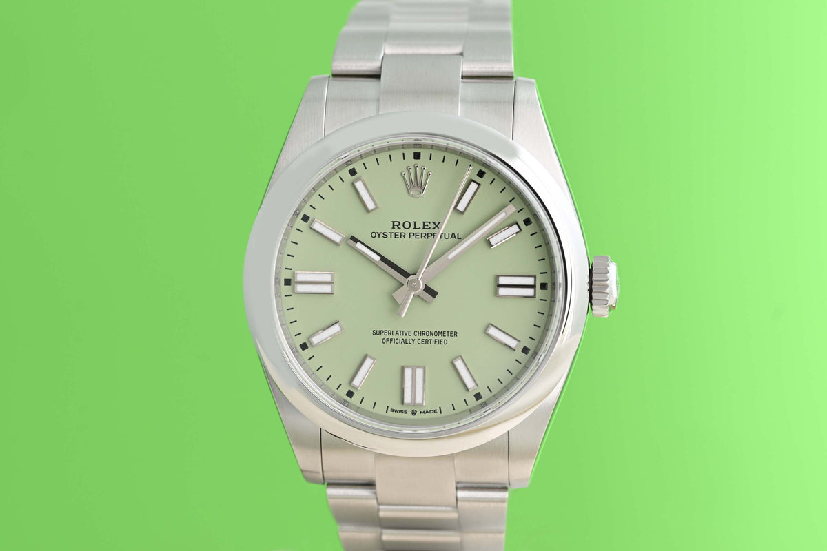 Rolex Oyster Perpetual 41mm 134300 - Pistachio - Full Set - NEW 2026