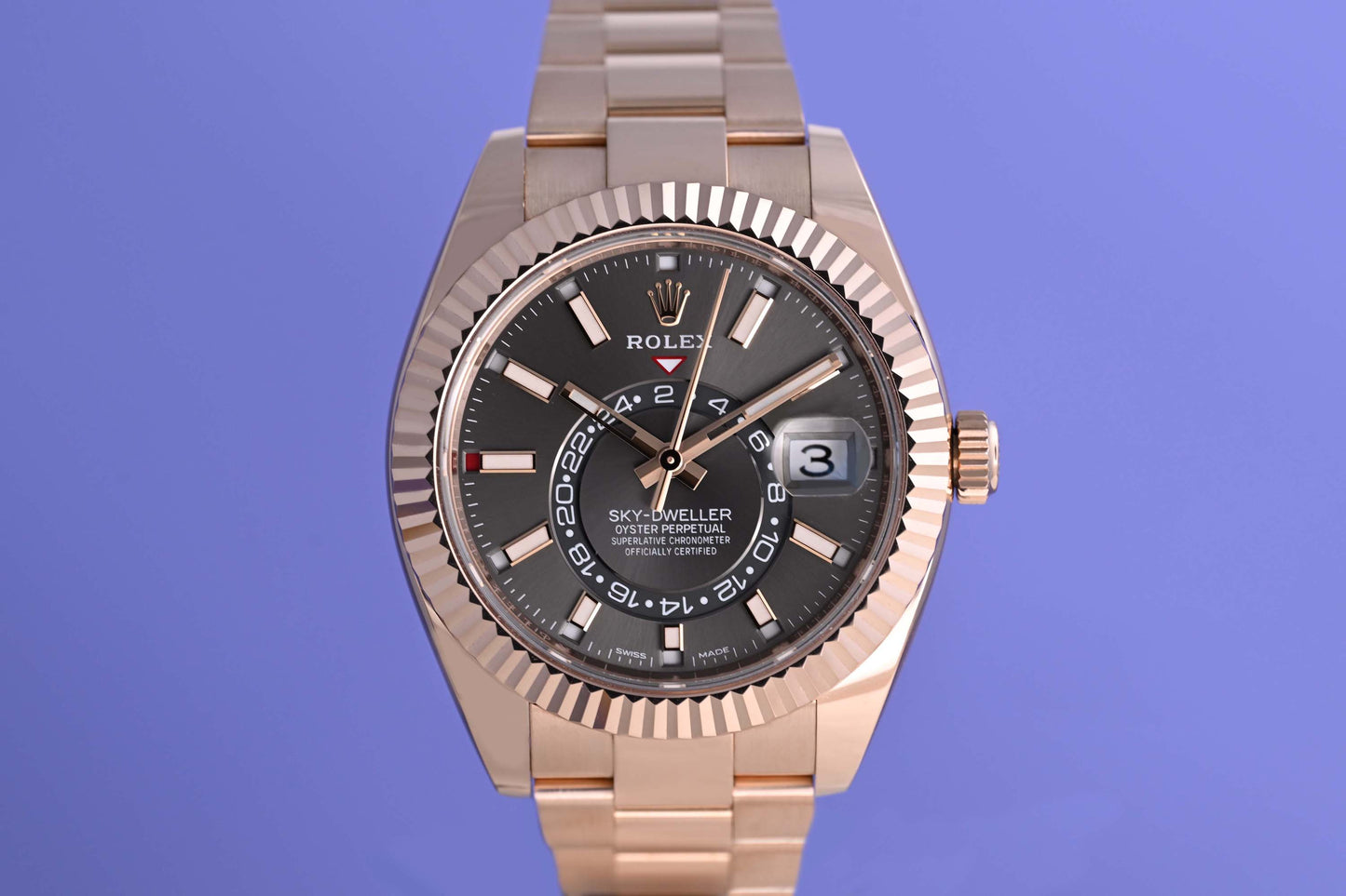 Rolex Sky-Dweller 326935 - Rose Gold - Rhodium Dial - Full Set - LC100