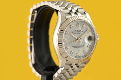 Rolex Datejust 31 - 278274 - Mother Of Pearl & Brilliant Dial - Full Set - NEW