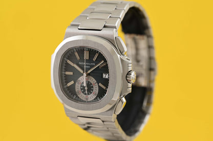 Patek Philippe Nautilus Chronograph 5980/1A-001 - Full Set - Blue Dial