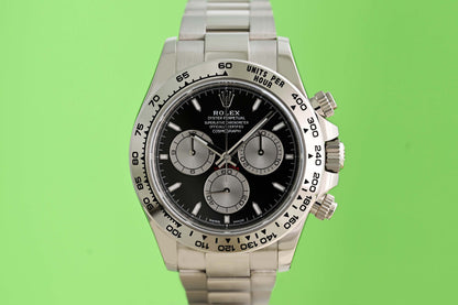 Rolex Daytona White Gold 126509 - Black Dial - Full Set - fresh Service