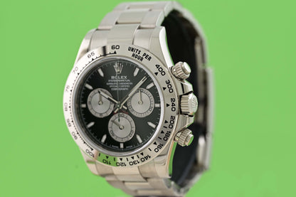 Rolex Daytona White Gold 126509 - Black Dial - Full Set - fresh Service
