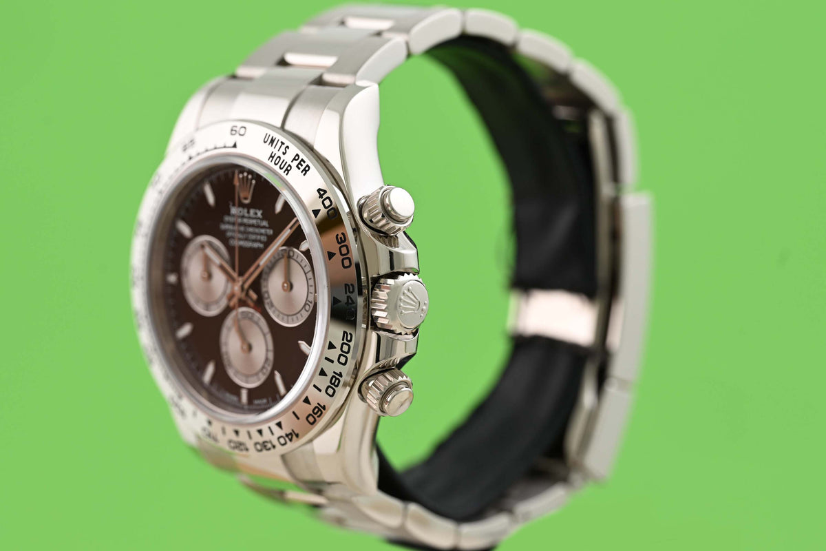 Rolex Daytona White Gold 126509 - Black Dial - Full Set - fresh Service