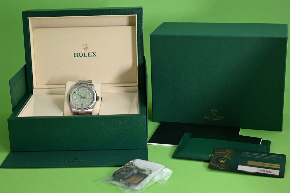 Rolex Oyster Perpetual 41mm 134300 - Pistachio - Full Set - NEW 2026