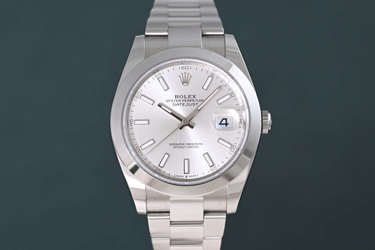 Rolex Datejust 41 - 126300 - Silver Dial - Full Set