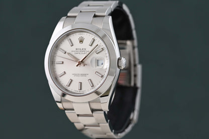 Rolex Datejust 41 - 126300 - Silver Dial - Full Set