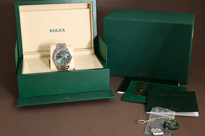 Rolex Oyster Perpetual Datejust 126234 - Full Set - Green Dial - New 2025