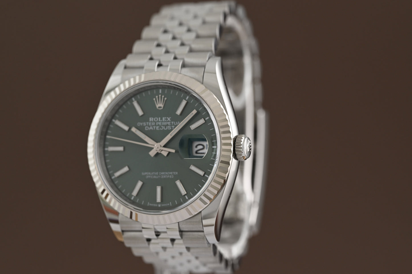 Rolex Oyster Perpetual Datejust 126234 - Full Set - Green Dial - New 2025