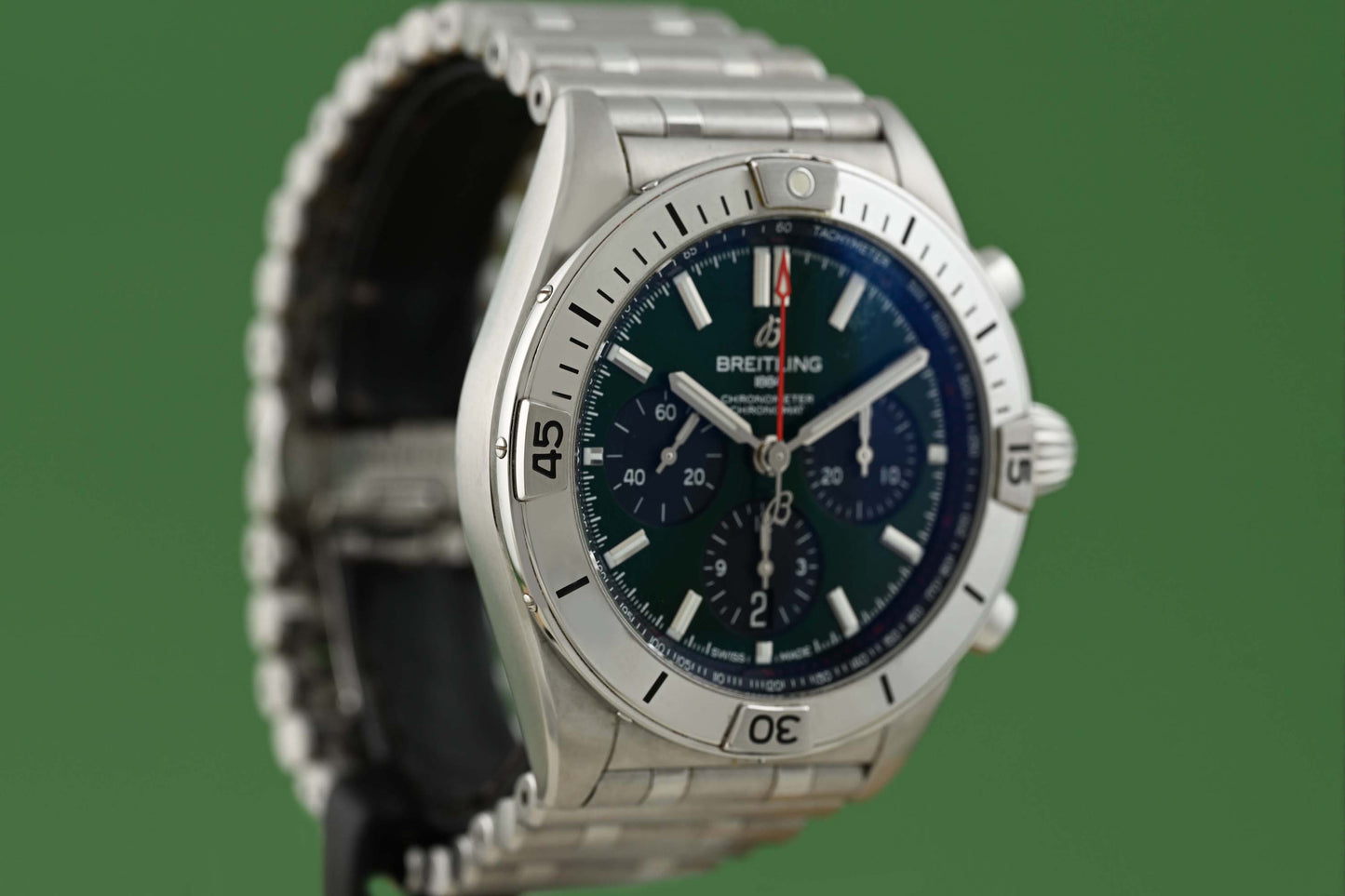 Breitling Chronomat B01 42 - Bentley Green Dial - Full Set