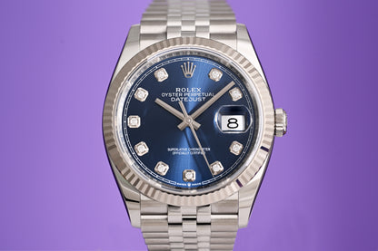 Rolex Oyster Perpetual Datejust 126234 - Blue Dia Dial - Full Set - New 2025