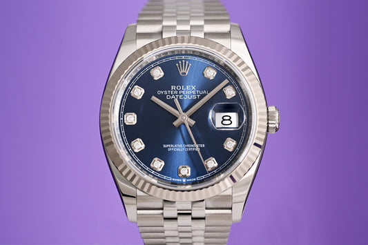 Rolex Oyster Perpetual Datejust 126234 - Blue Dia Dial - Full Set - NEW 2025