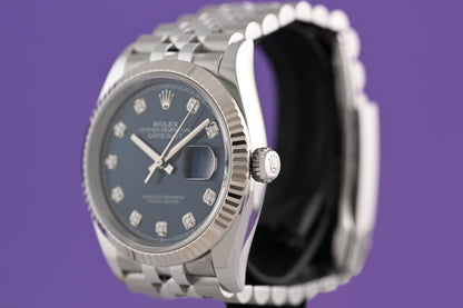 Rolex Oyster Perpetual Datejust 126234 - Blue Dia Dial - Full Set - New 2025