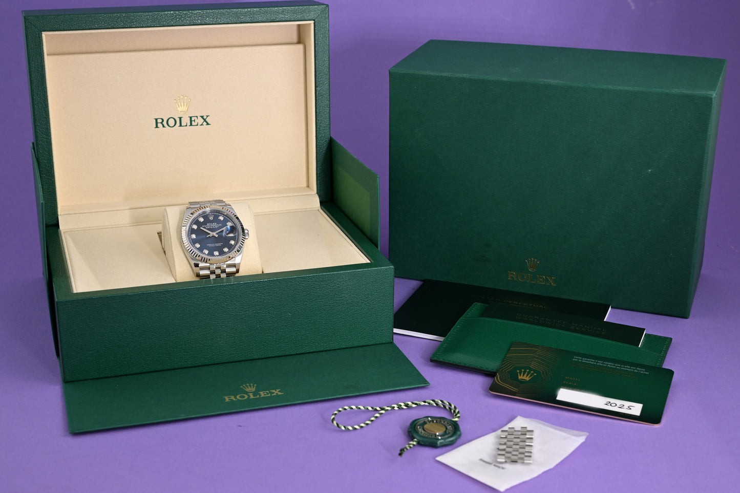 Rolex Oyster Perpetual Datejust 126234 - Blue Dia Dial - Full Set - New 2025