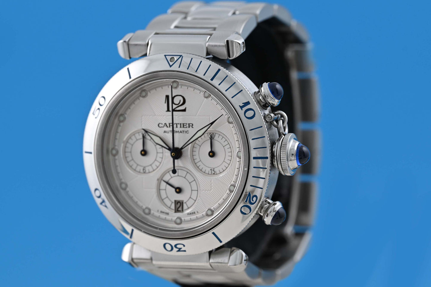 Cartier Pasha Seatimer Chronograph 38 mm - Full Set