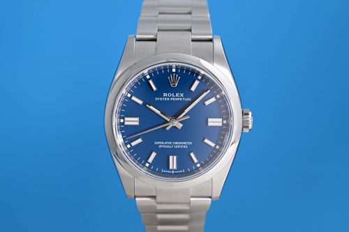Rolex Oyster Perpetual 36mm - Med Blue Dial - Full Set - NEW 2026
