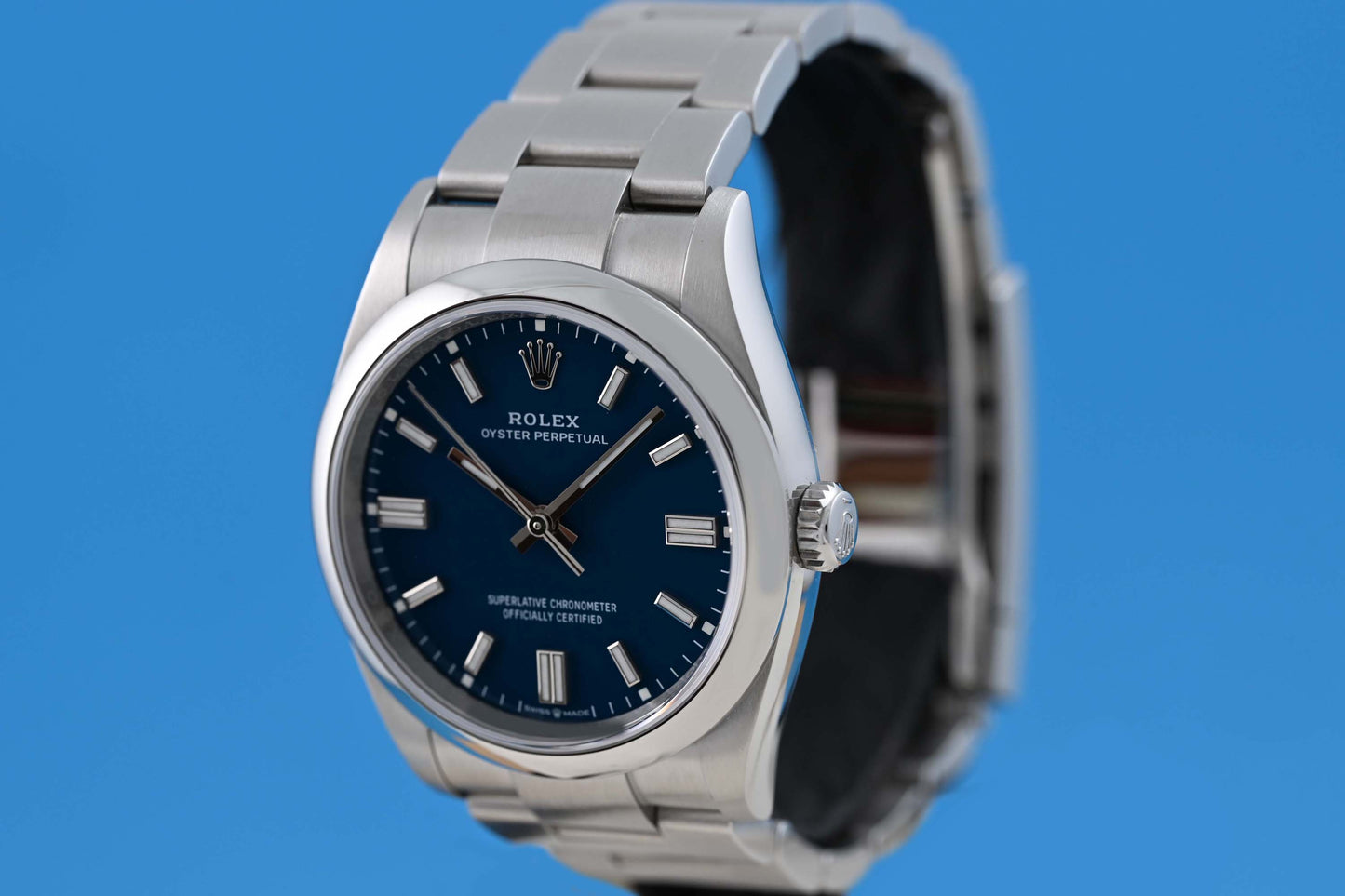 Rolex Oyster Perpetual 36mm - Med Blue Dial - Full Set - NEW 2026