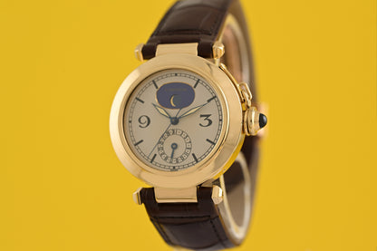 Cartier Pasha Moonphase - 18k Yellow Gold - Full Set