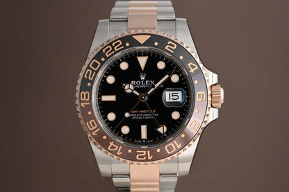 Rolex GMT Master II Rootbeer Steel/Rose Gold - 126711CHNR - Full Set