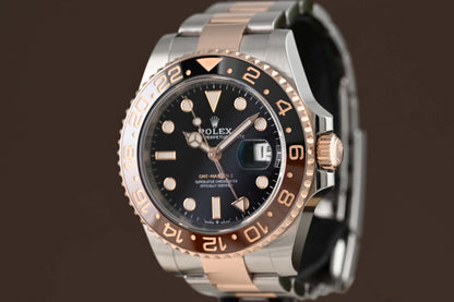 Rolex GMT Master II Rootbeer Steel/Rose Gold - 126711CHNR - Full Set