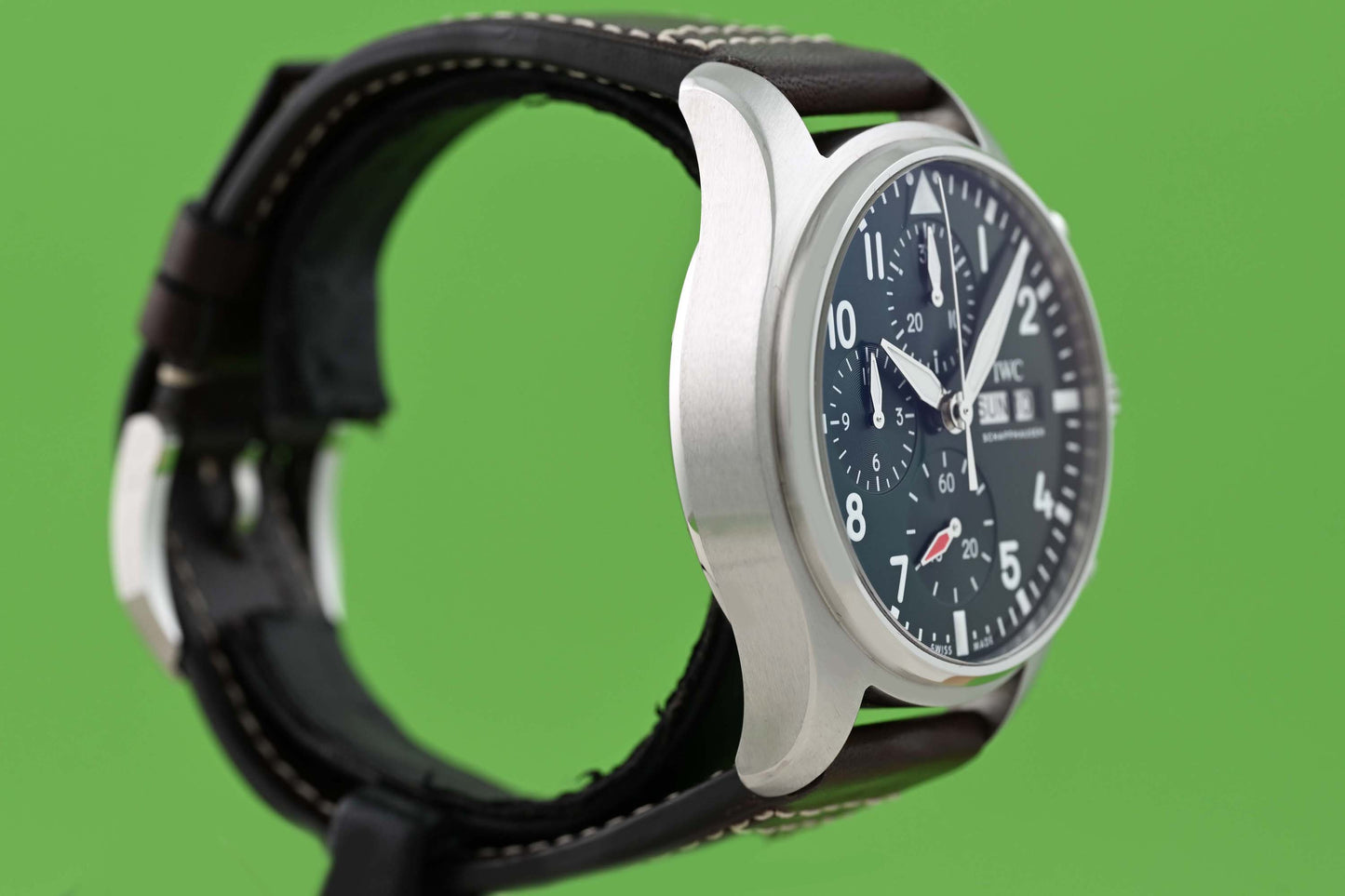 IWC Pilot's Watch Chronograph 41 - Green Dial - Full Set