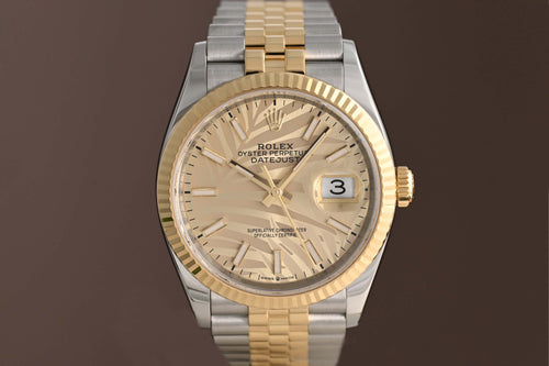 Rolex Oyster Perpetual Datejust 126233 - Full Set - Palm Dial