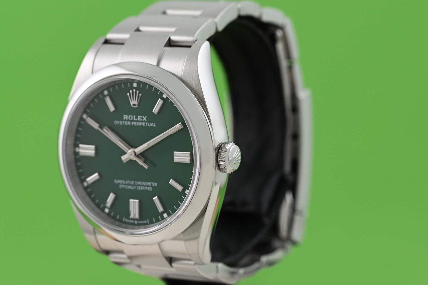 Rolex Oyster Perpetual 36mm 126000 Green Dial - Full Set - 2023