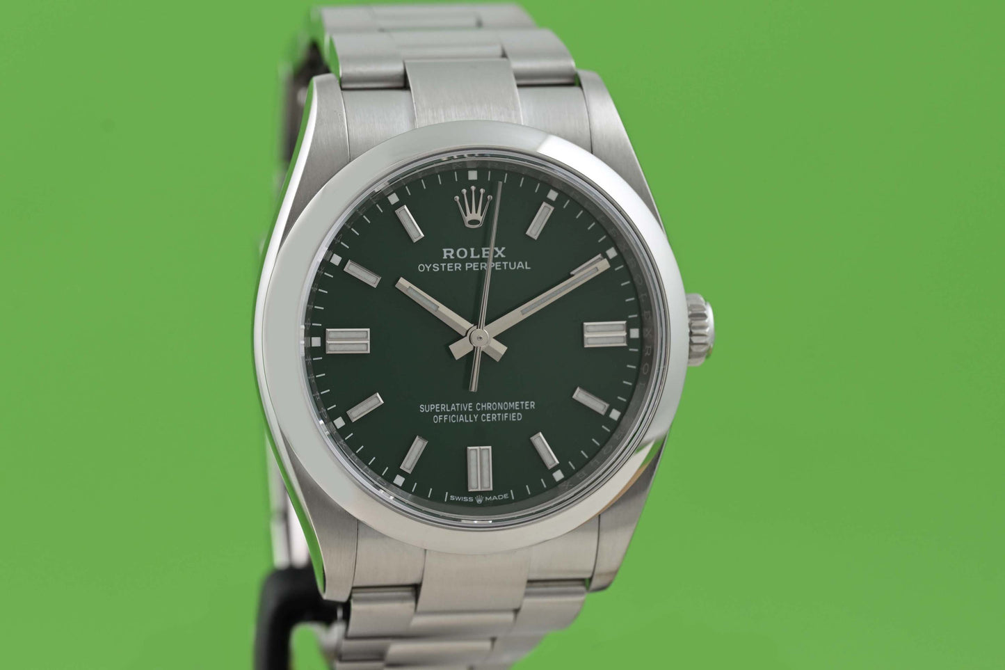 Rolex Oyster Perpetual 36mm 126000 Green Dial - Full Set - 2023