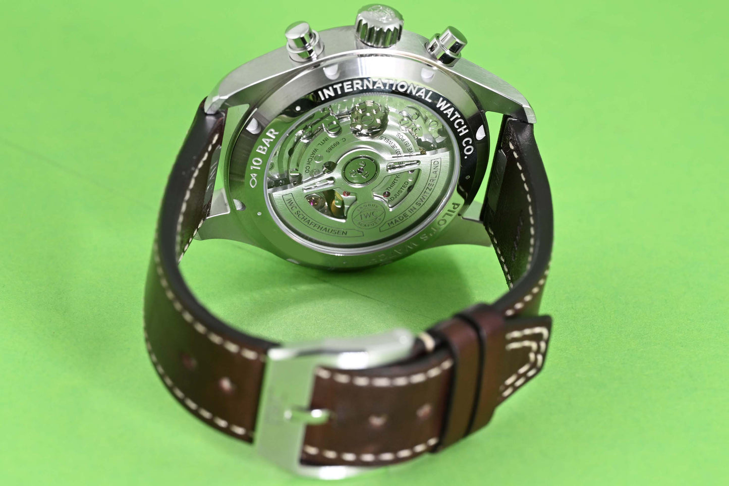 IWC Pilot's Watch Chronograph 41 - Green Dial - Full Set