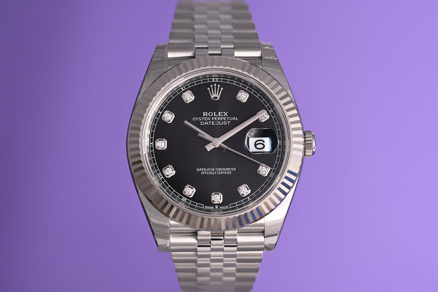 Rolex Datejust 41 - 126334 Black Dia Dial - Full Set - NEW