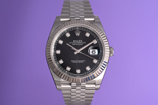 Rolex Datejust 41 - 126334 Black Dia Dial - Full Set - NEW