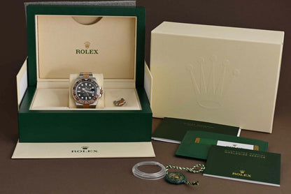 Rolex GMT Master II Rootbeer Steel/Rose Gold - 126711CHNR - Full Set