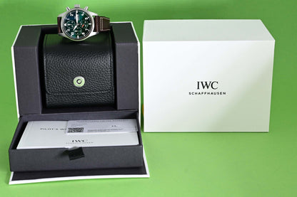 IWC Pilot's Watch Chronograph 41 - Green Dial - Full Set