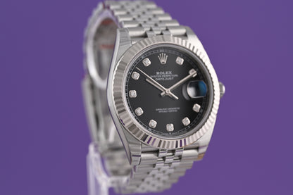 Rolex Datejust 41 - 126334 Black Dia Dial - Full Set - NEW