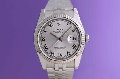 Rolex Oyster Perpetual Datejust 116234 - Silver Dial - Full Set